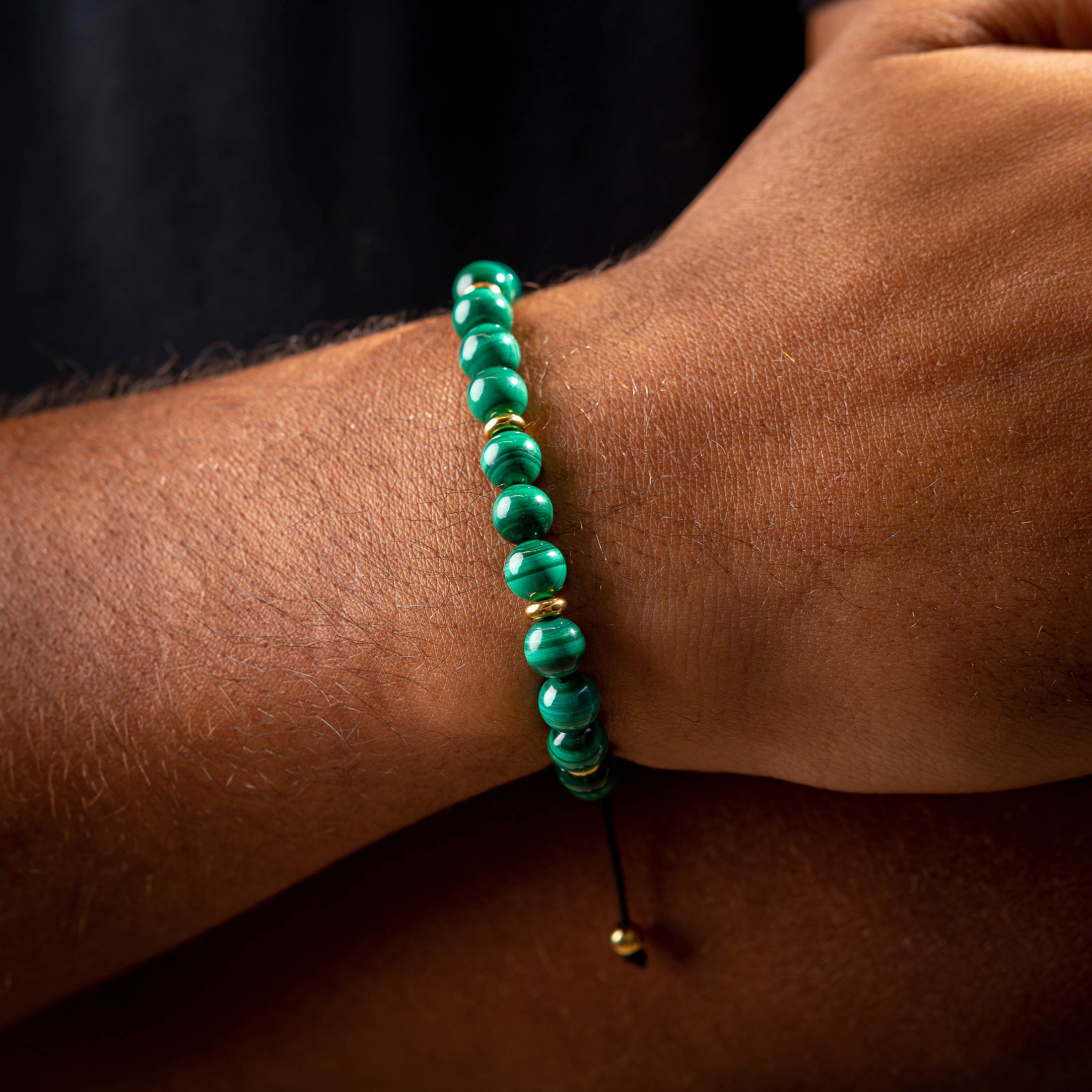 Malachite Bracelet Gold