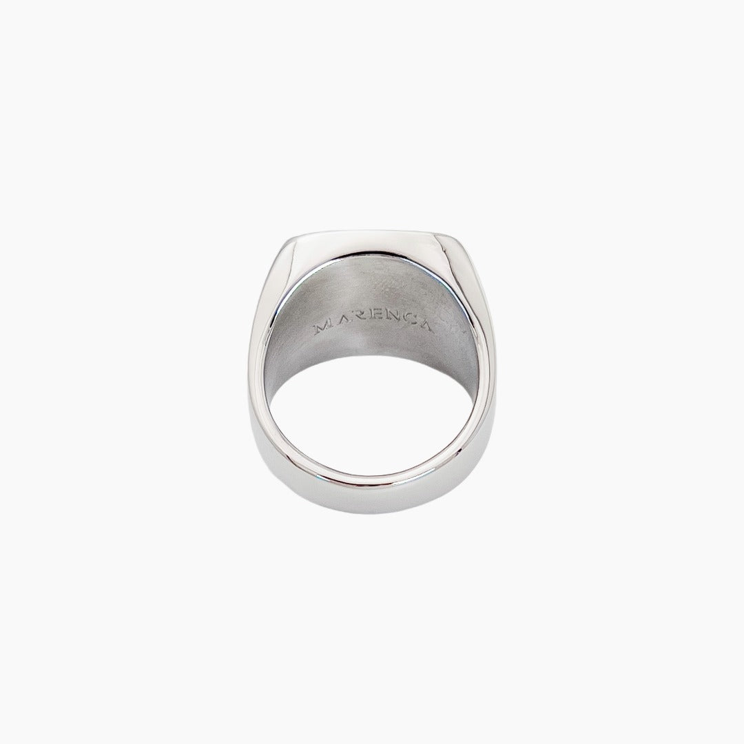 Lapis Signet Ring Silver