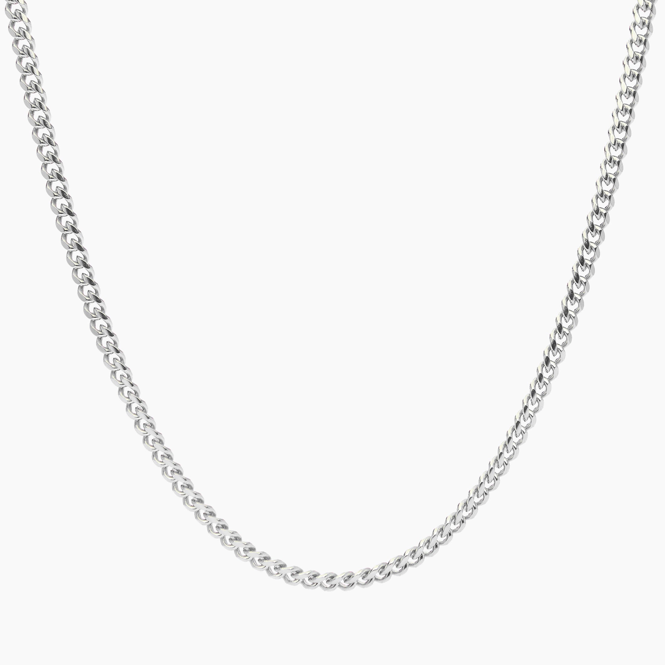 Cuban Chain Silver - 4mm