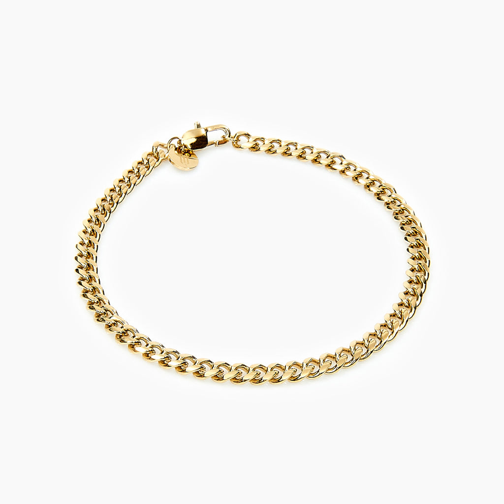 Cuban Bracelet Gold - 4 mm