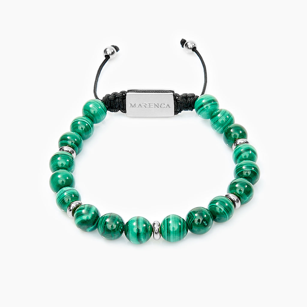 Malachite Bracelet Silver