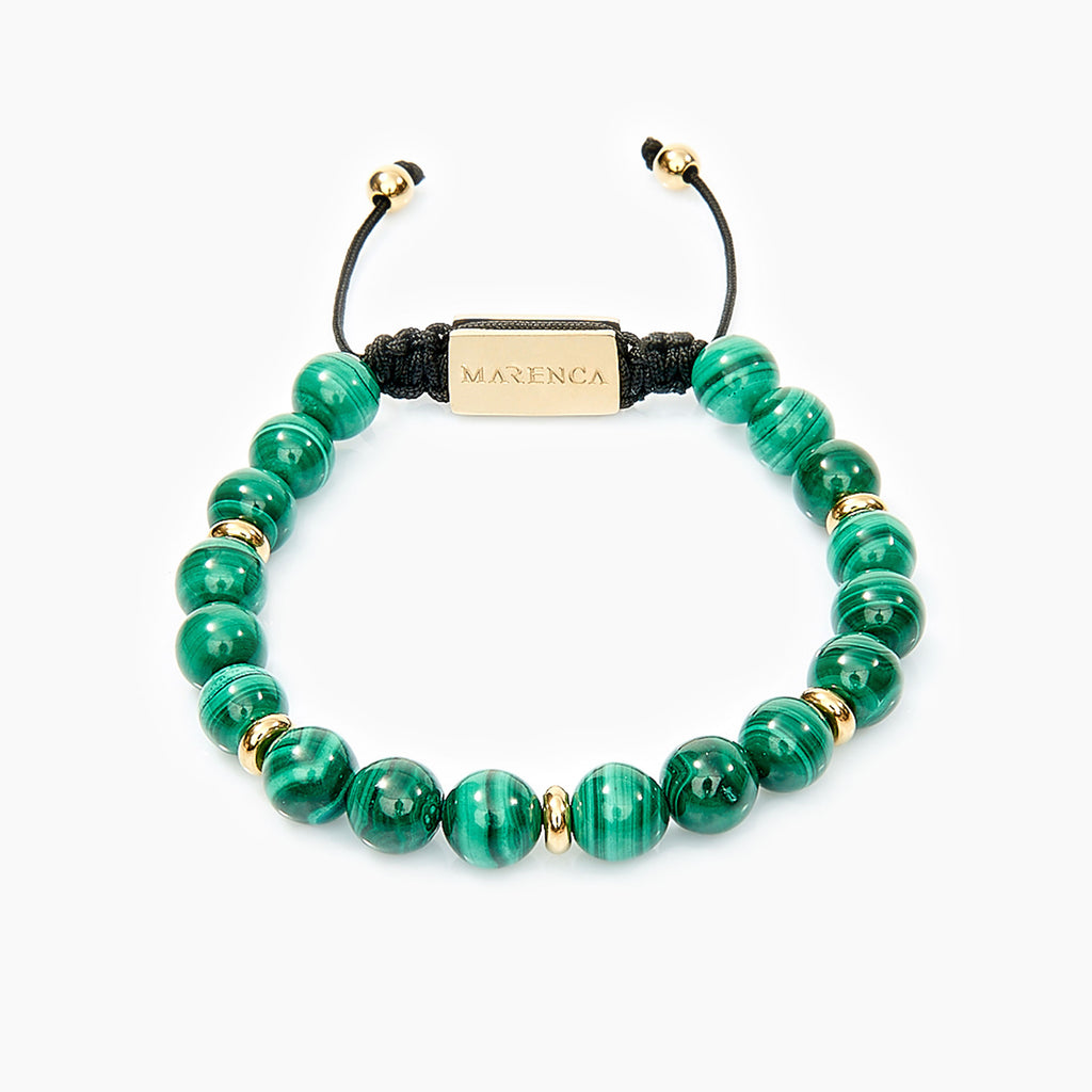 Malachite Bracelet Gold