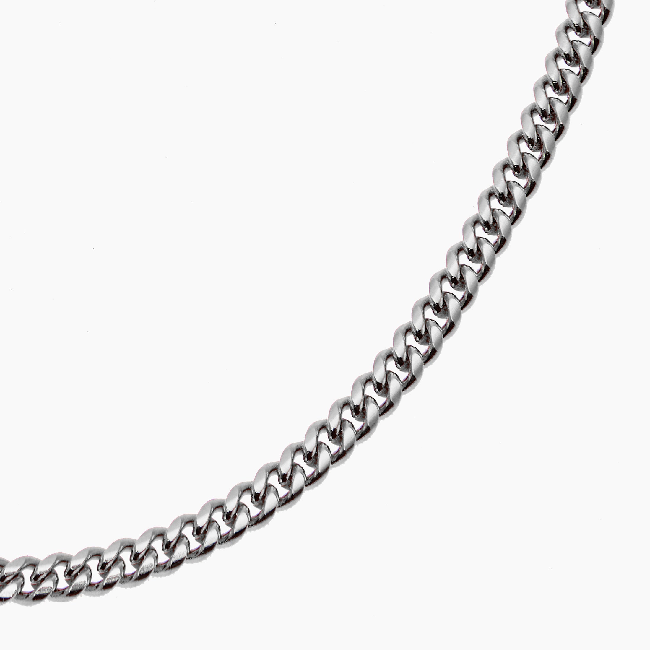 Cuban Bracelet Silver - 4 mm
