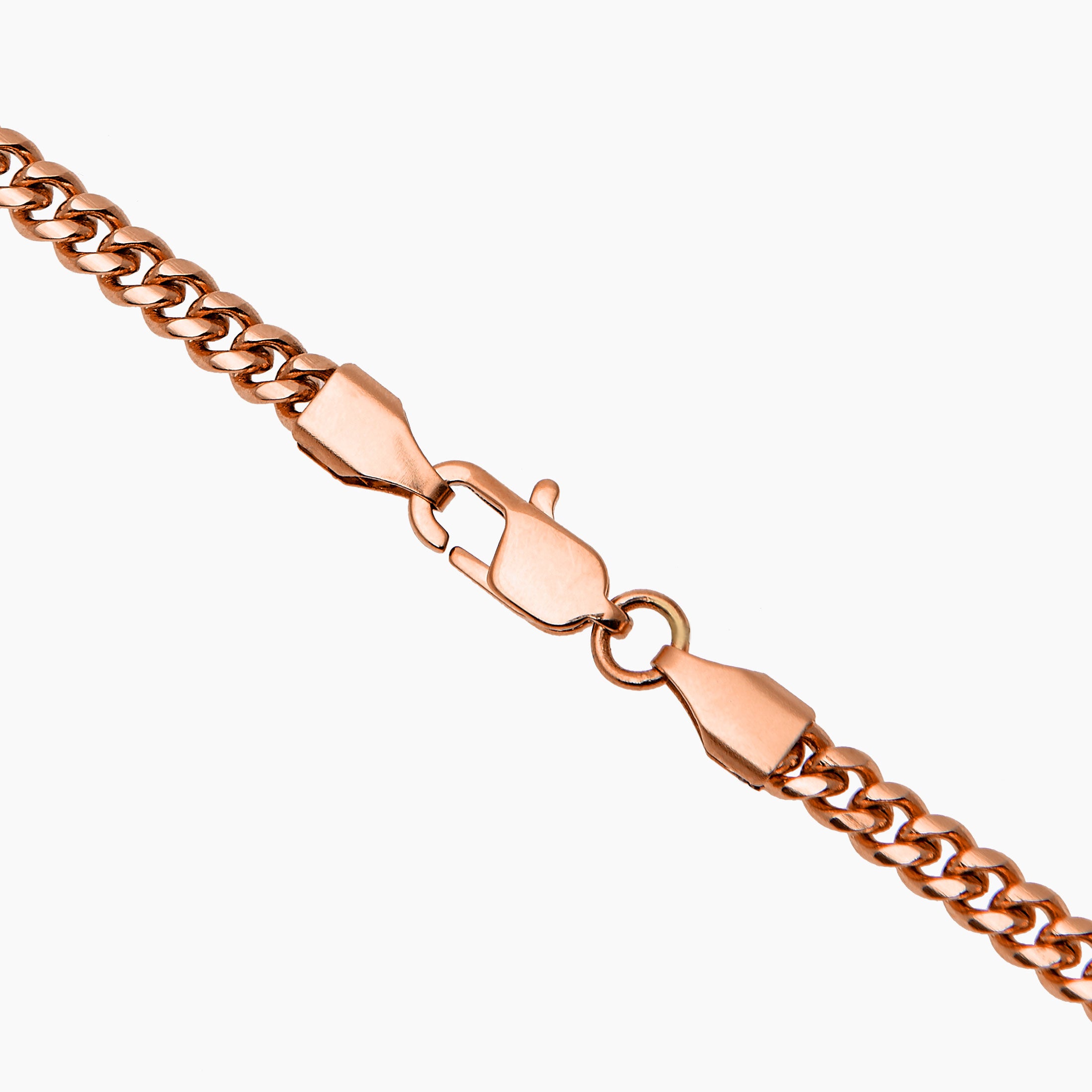 Cuban Chain Rose Gold - 4mm