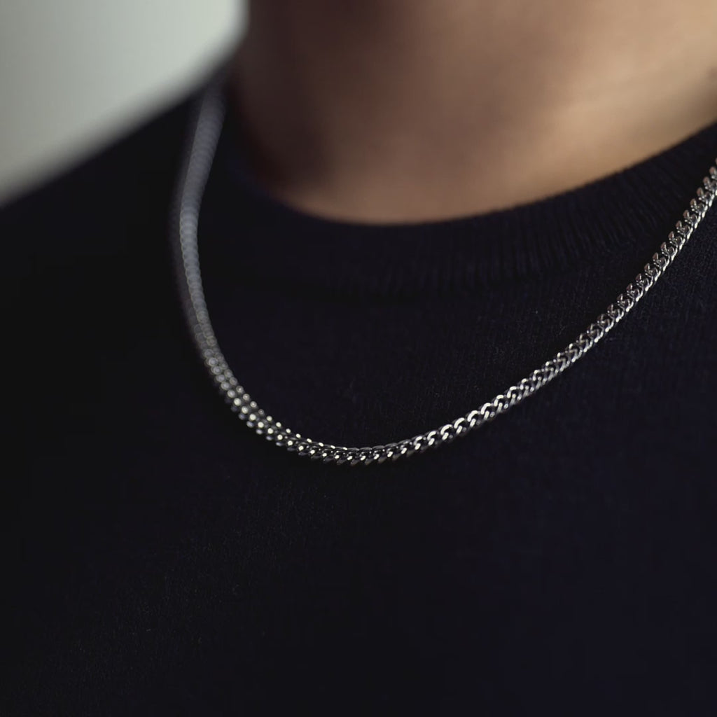 Cuban Chain Silver - 4mm